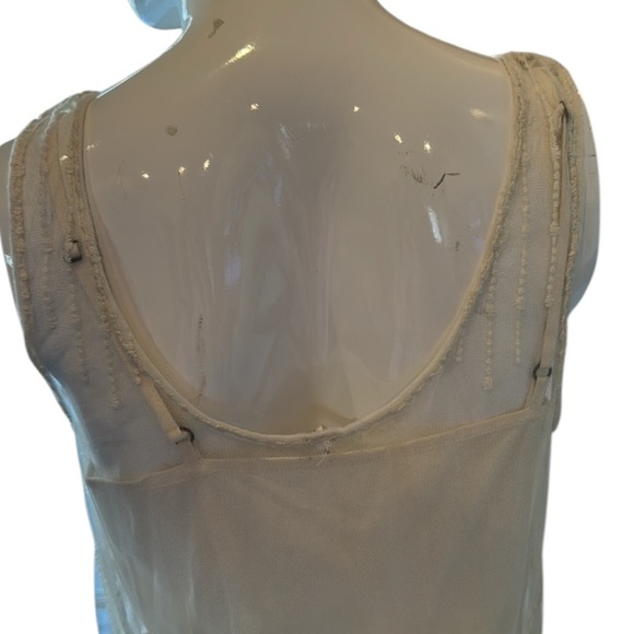 Free People Troy Ivory Embroidered Lacey Mesh Mini Slip Dress Size XS - Picture 15 of 15